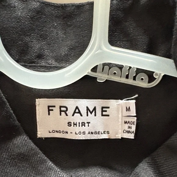 Frame Women’s Black Linen Jacket with Tie Cuffs, M, NWT - Picture 3 of 9